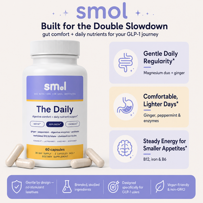 The Daily Support Capsules | Gentle Relief for Constipation, Sulphur Burps & Fatigue on Ozempic®, Wegovy® & Mounjaro®